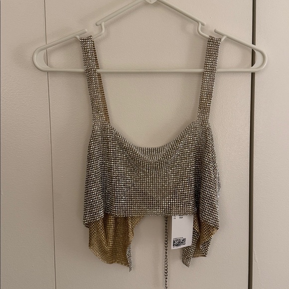 NWT H&M Rhinestone Top - Picture 5 of 10